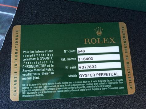 garanzia rolex fake